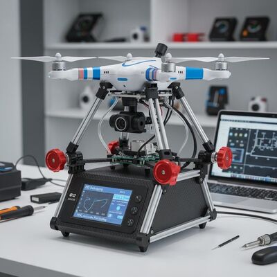 Ausbildung Drohne mit dreiachsiger verriegelbarer UAV-Debugging-Plattform mit PID-Debugging und RTK-genauer Positionierung