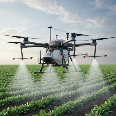Hochgenaue RTK-Landwirtschaftsdrohne mit einer Flugdauer von 12000 W und einer Sektorsprühform