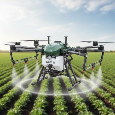 Hochgenauigkeit 12000 W Flugdauer Landwirtschaftliche Drohne mit Sektor Sprühen Form UAV Sprayer