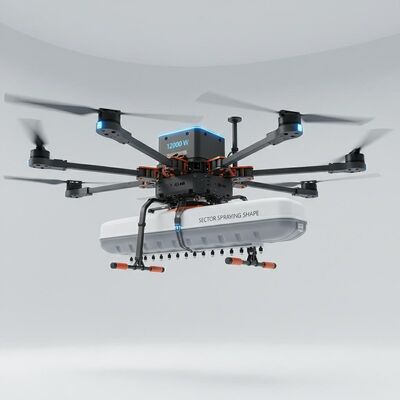 Hochgenaue 12000 W Flugdauer Ausbildungstrainingsdrohne mit Sektorsprühform für die Landwirtschaft